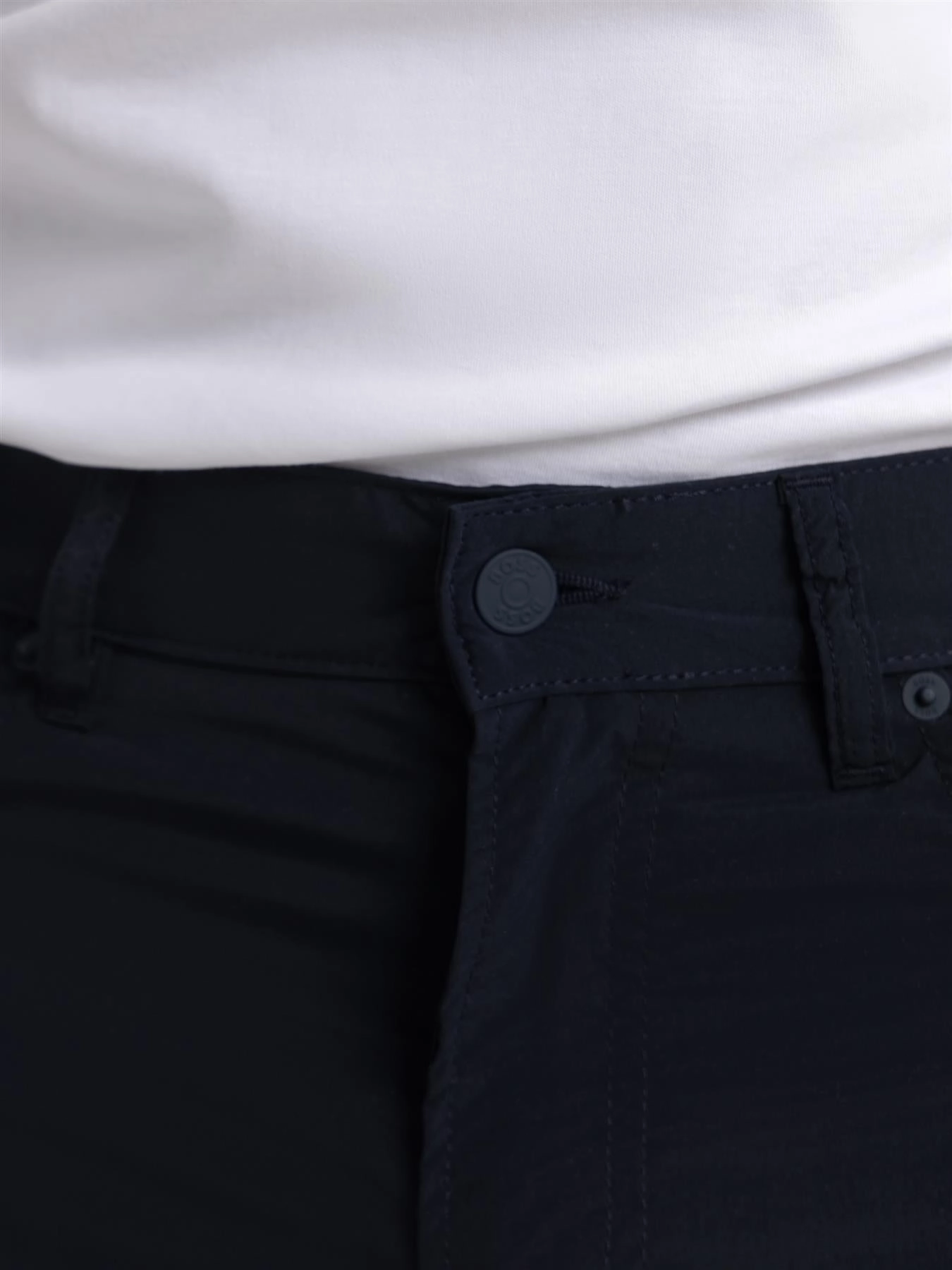 Maine 5 Trousers Dark Blue Durable Twill Wool blend