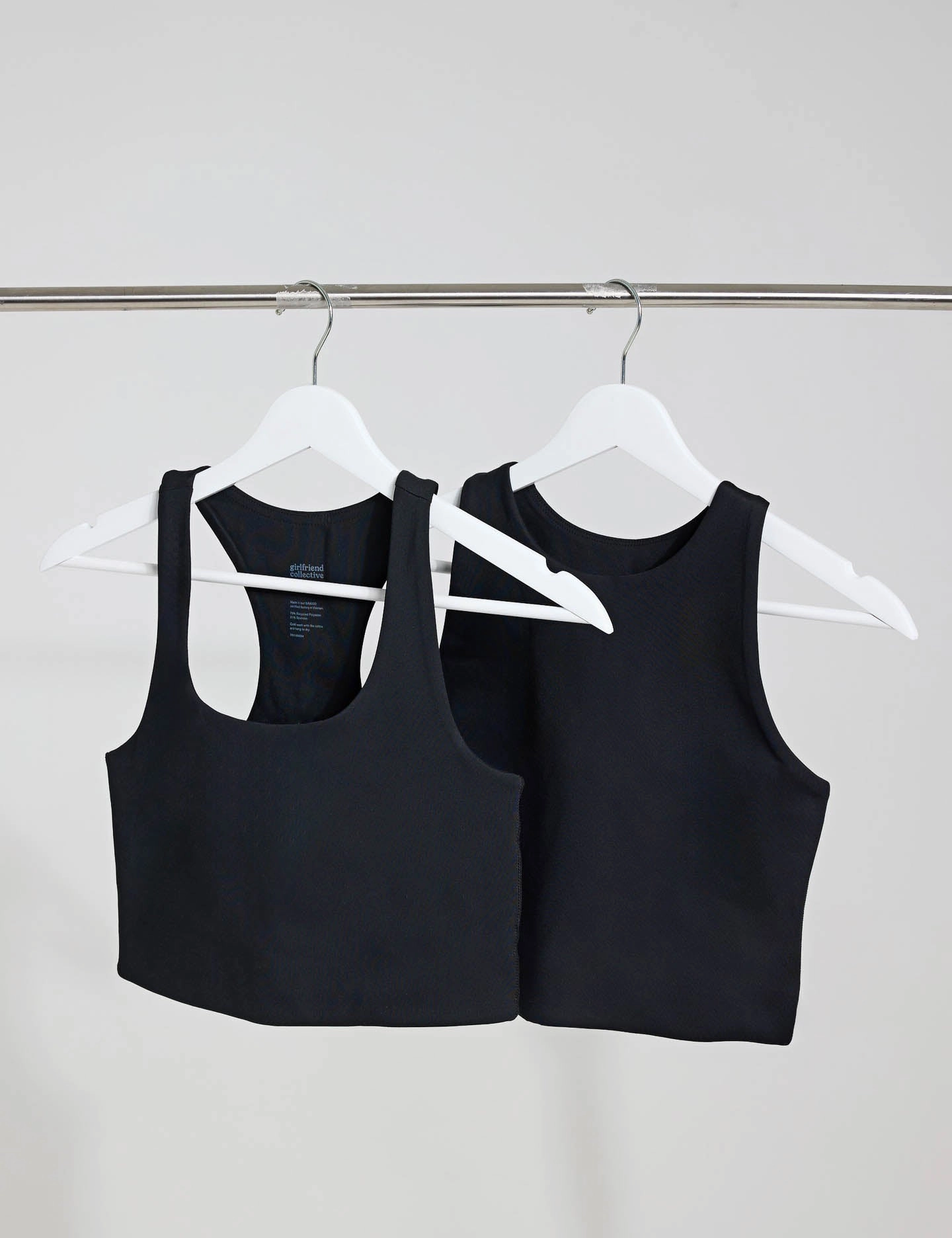 The Girlfriend Bra Starter Set - Black Easy Support technical fabric