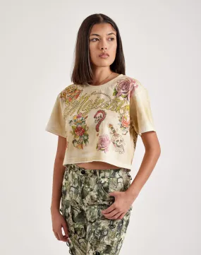 Couple Look Majestik Allover-Print Cropped Tee