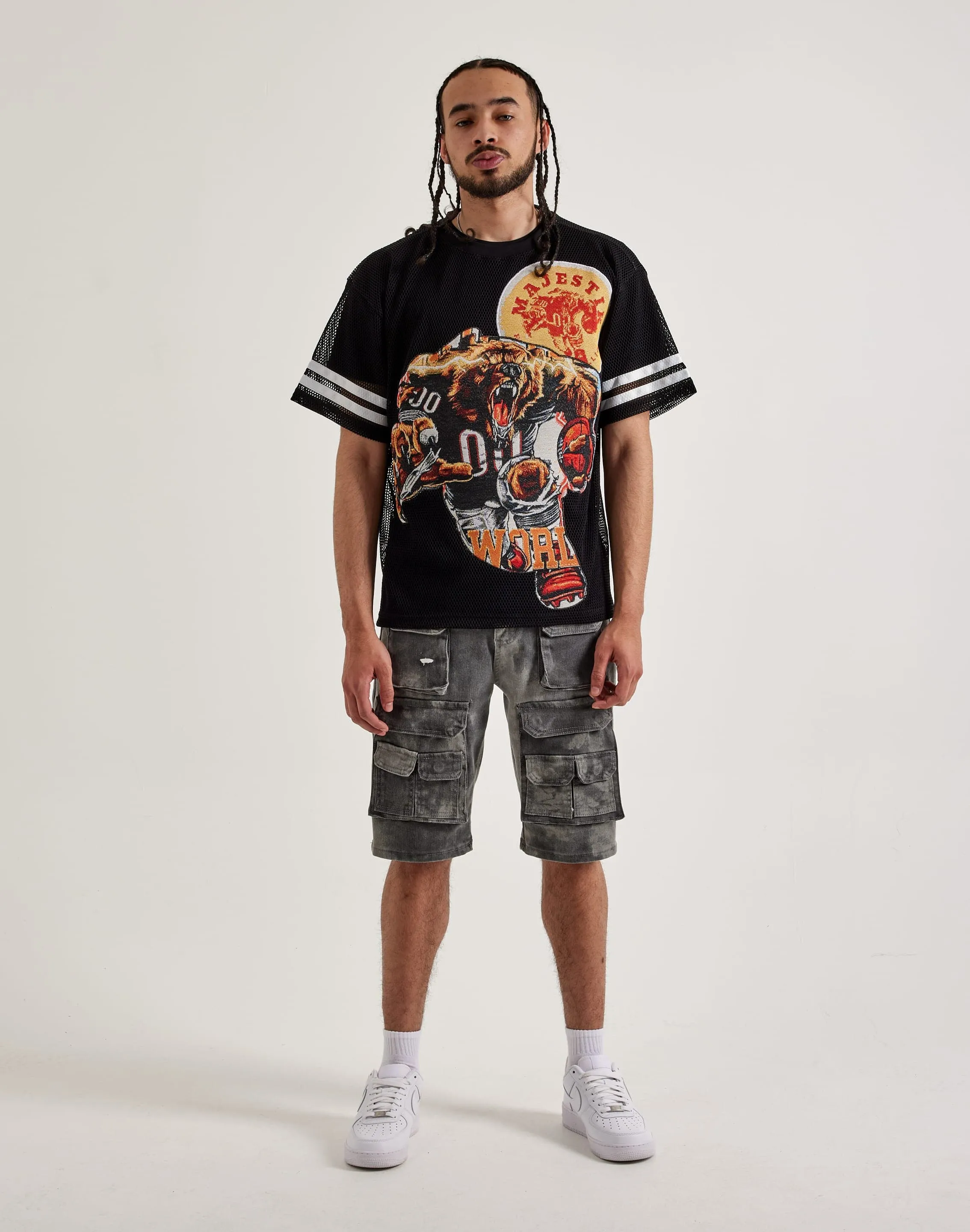 Compression Fit Majestik Bear Mesh Tee