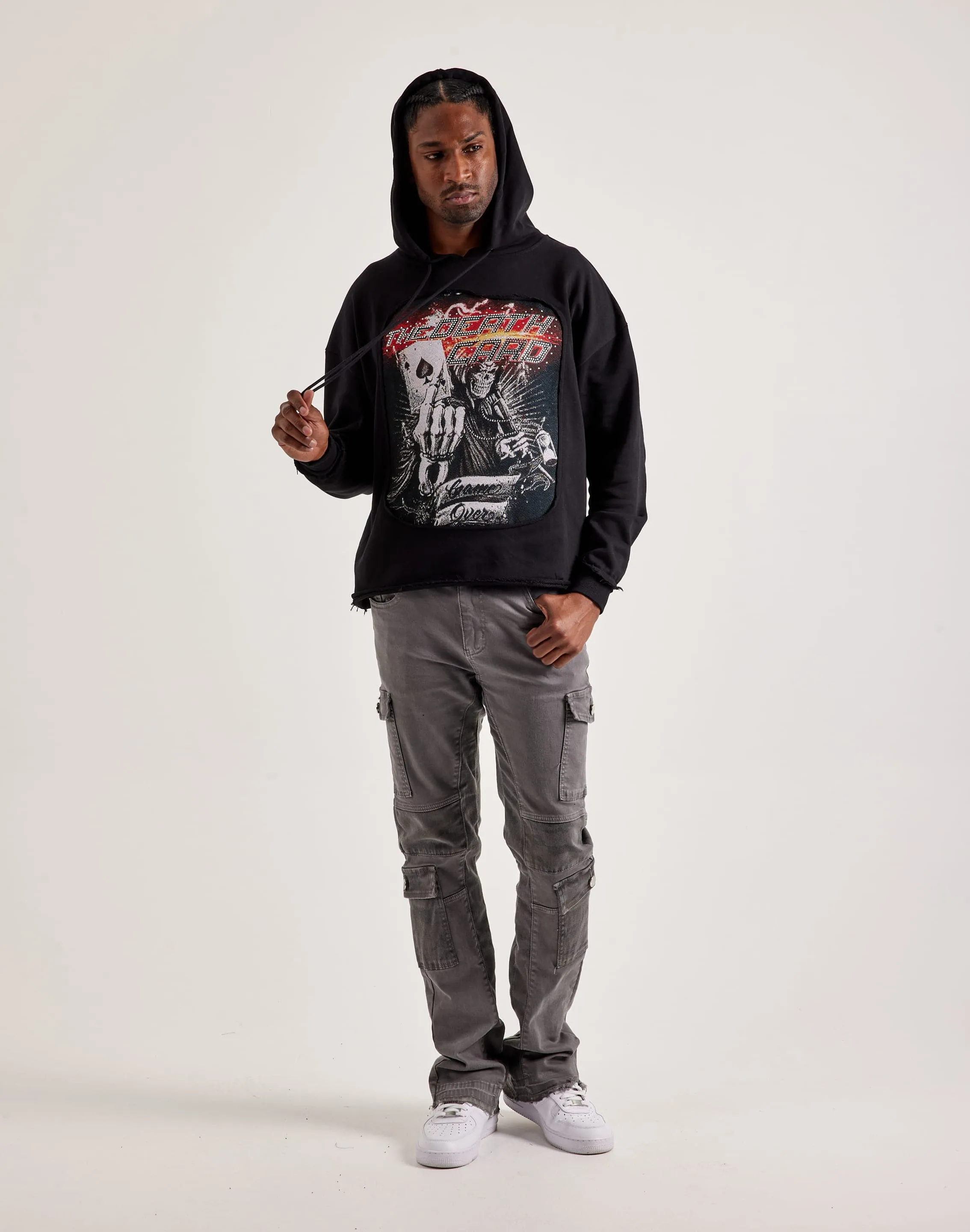 quick dry Majestik Death Card Hoodie