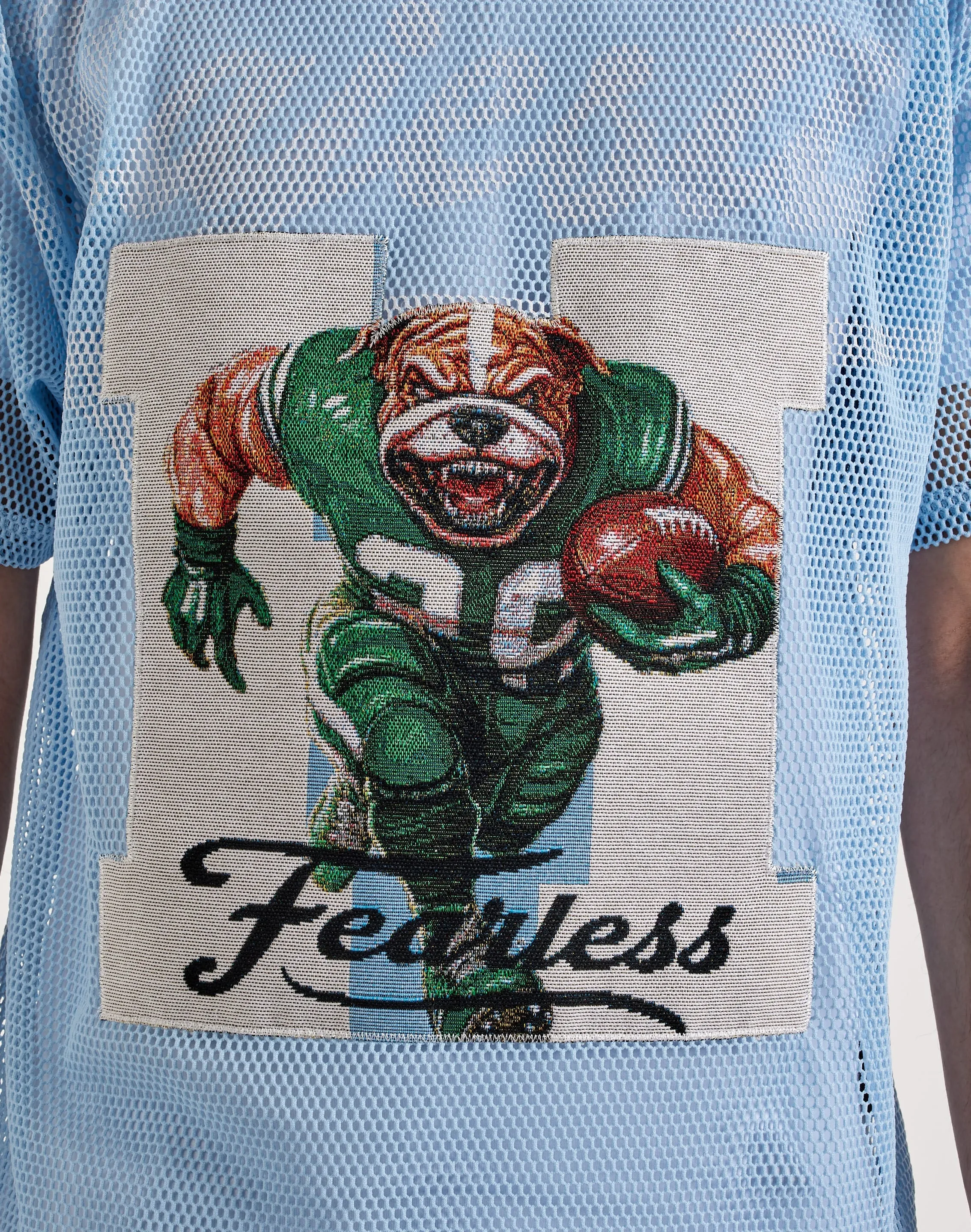 DoubleStitched Seams Smart Casual Majestik Dog Mesh Tee