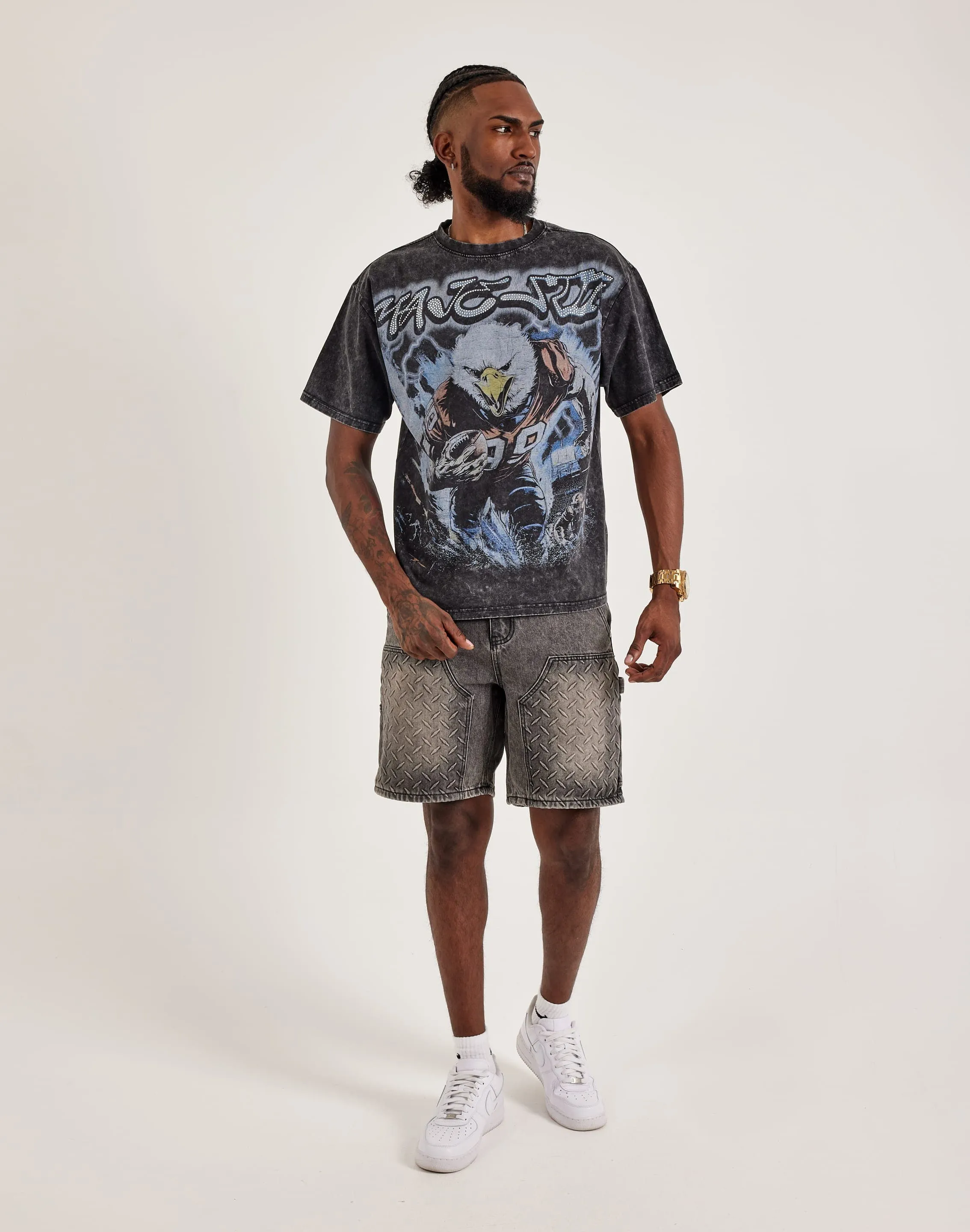 Majestik Eagles Tee Pure Linen Blend