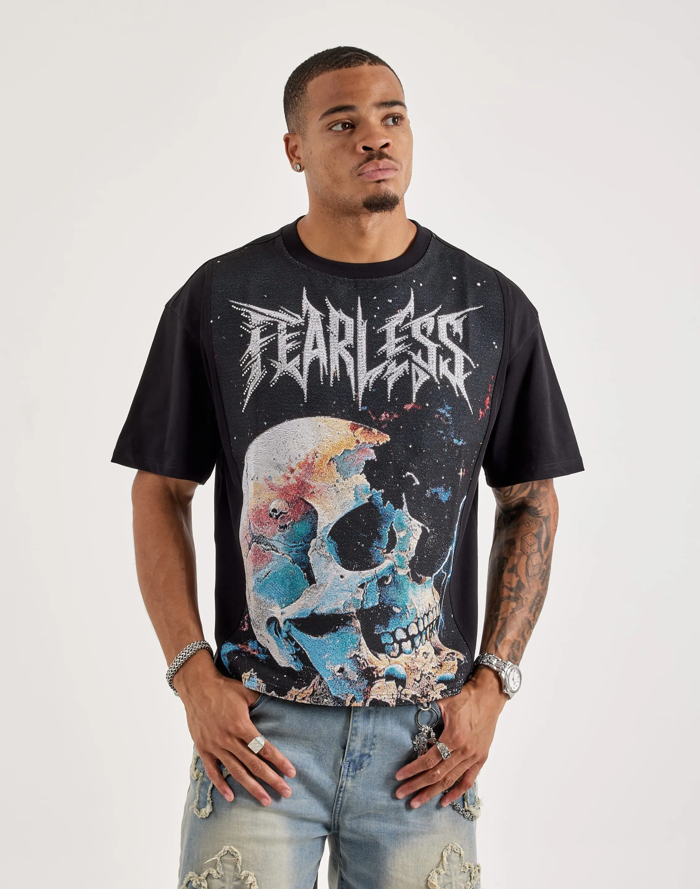 StainReleaseCoating GentleWaistband Majestik Fearless Tapestry Tee