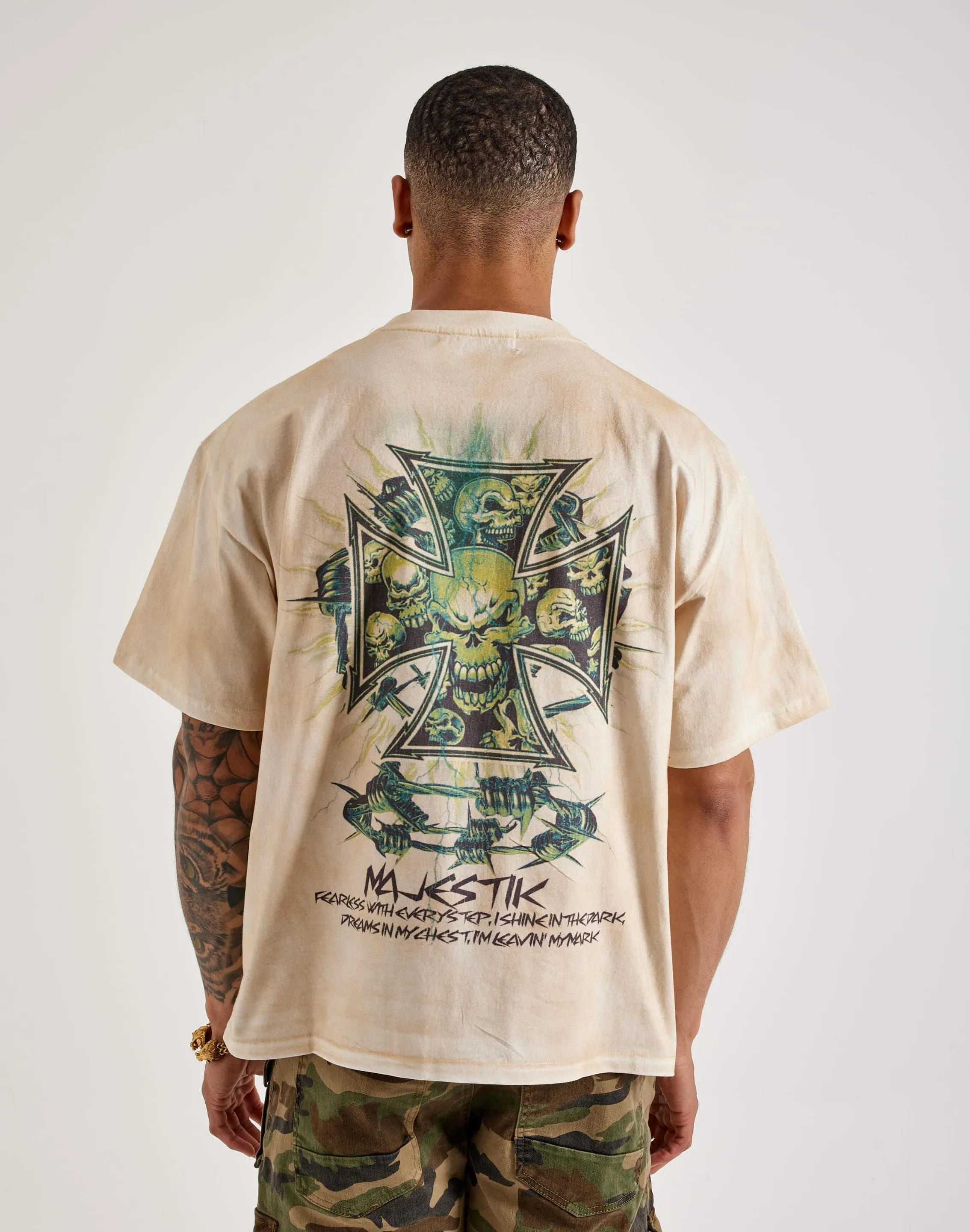 FlatlockStitching Majestik Fearless Tee