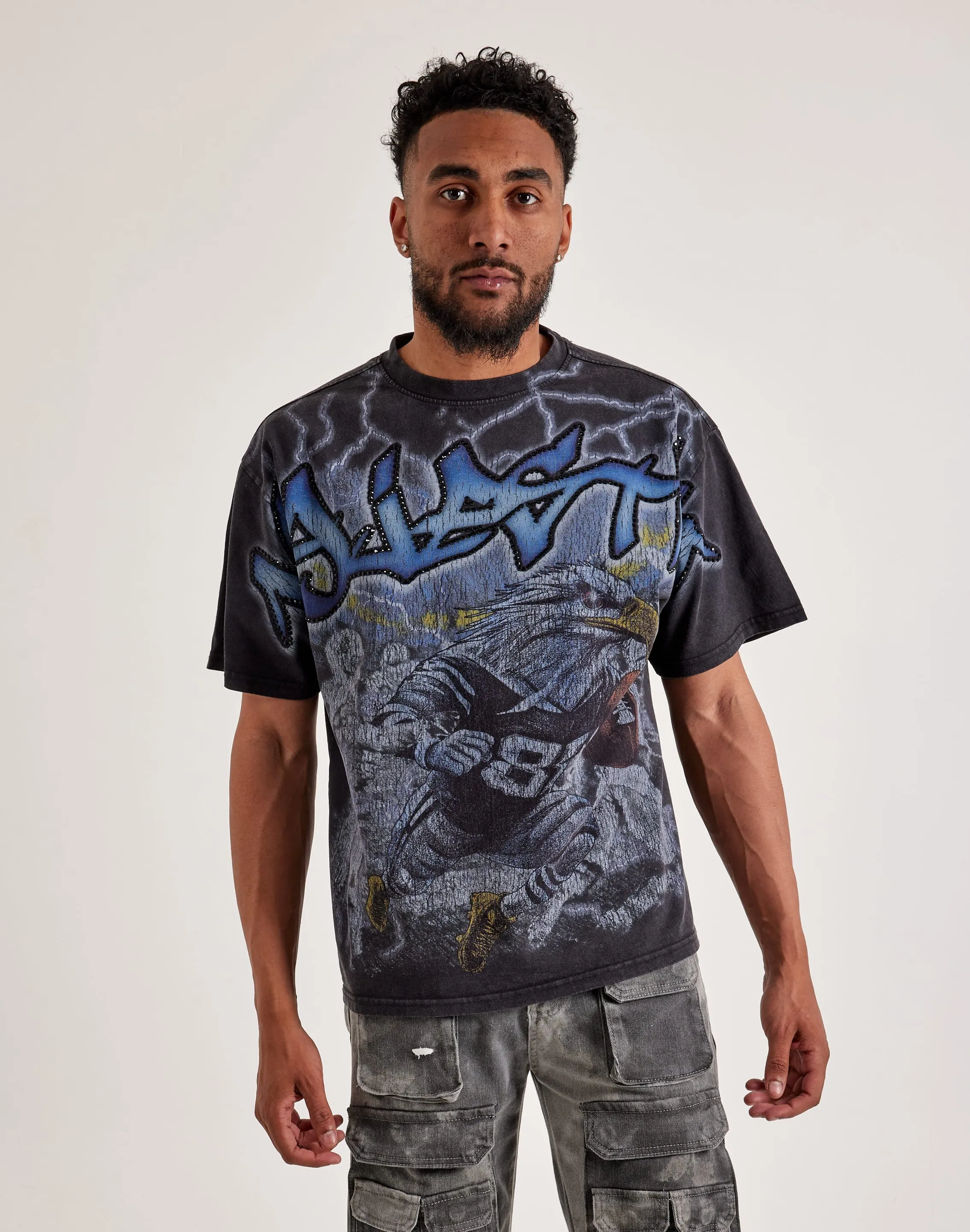 slim fit Majestik Football Eagle Tee