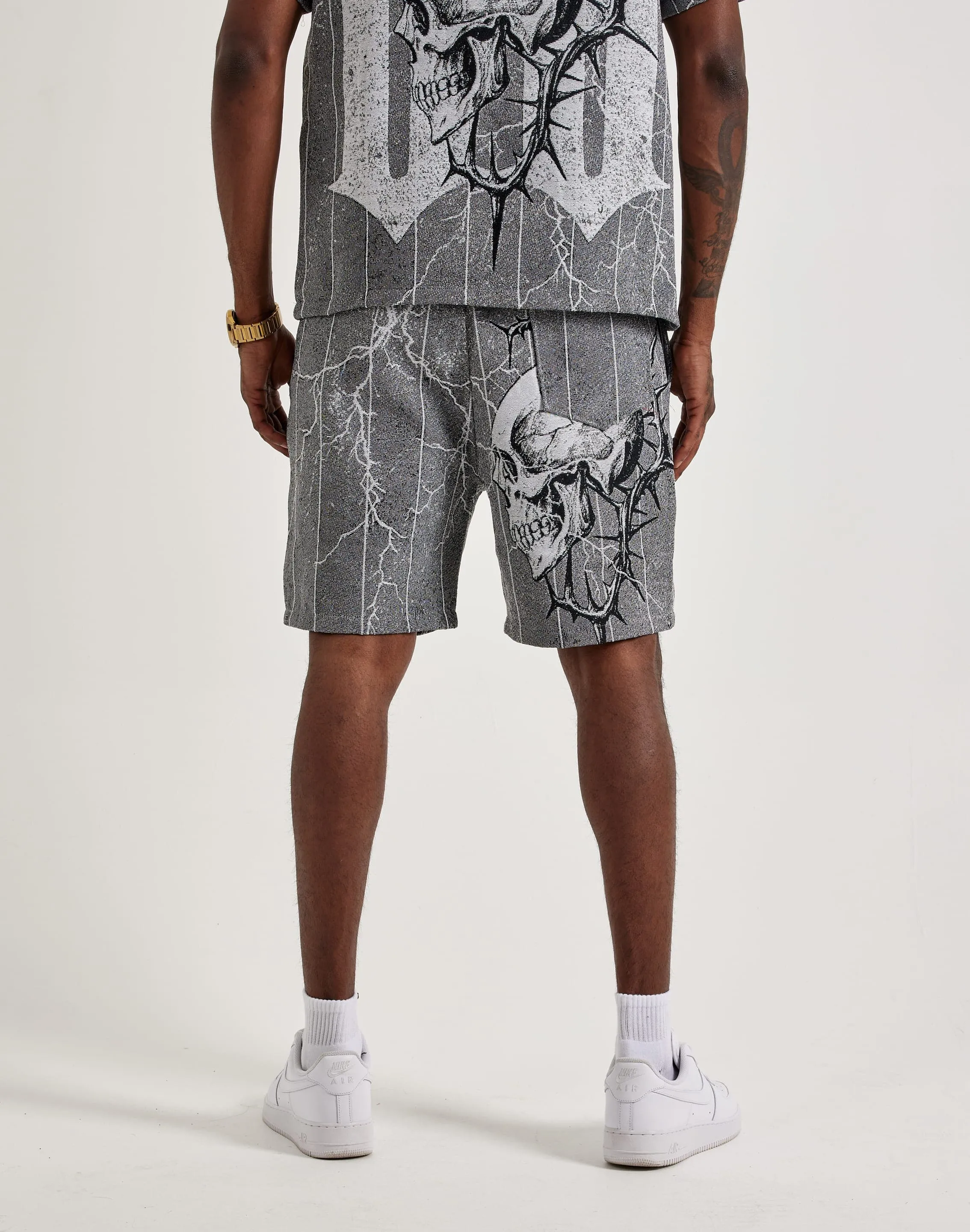 warm fleece Virtual Fit Majestik Keep It Moving Tapestry Shorts