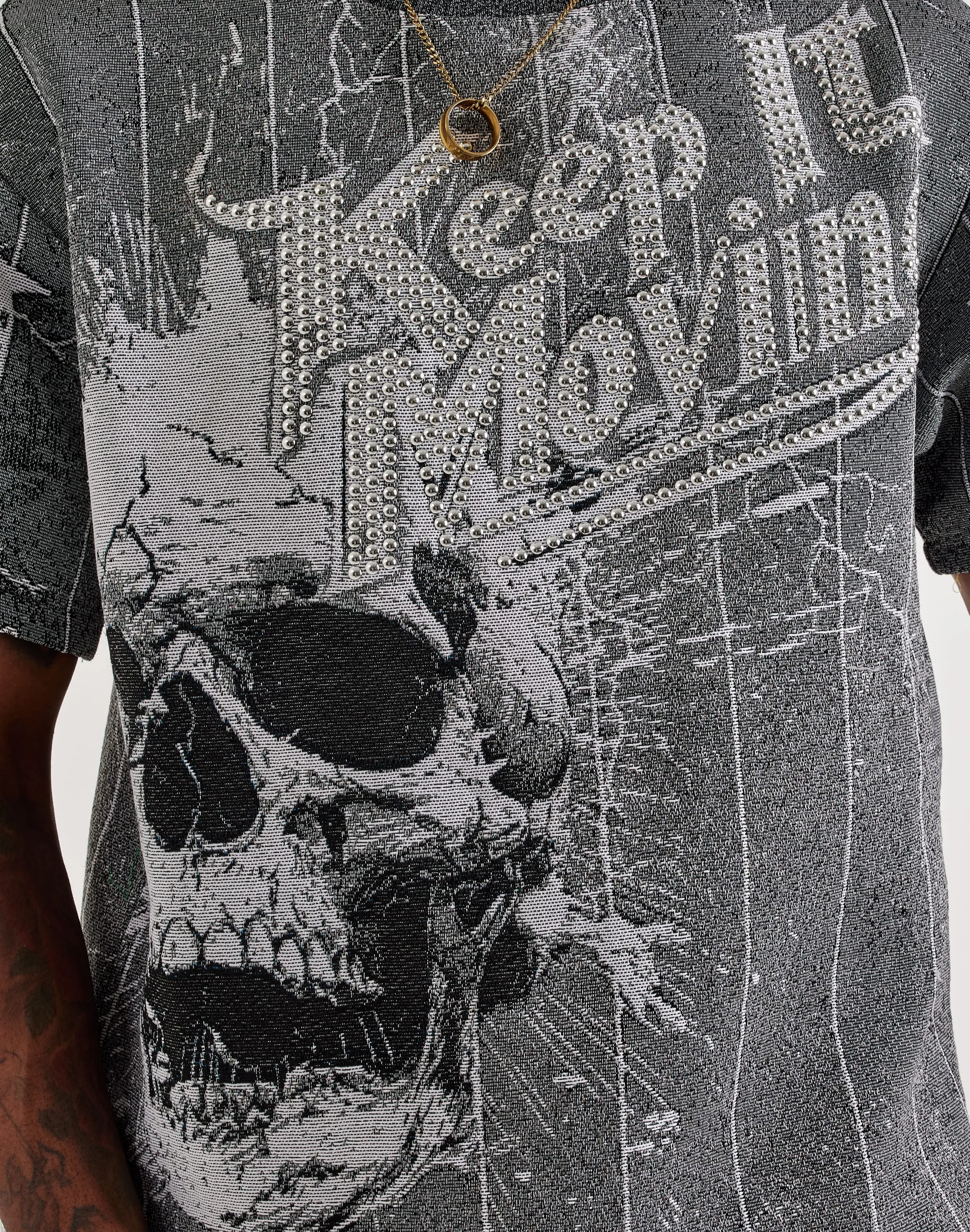 Daily Use FormFitting Cut Majestik Keep It Moving Tapestry Tee