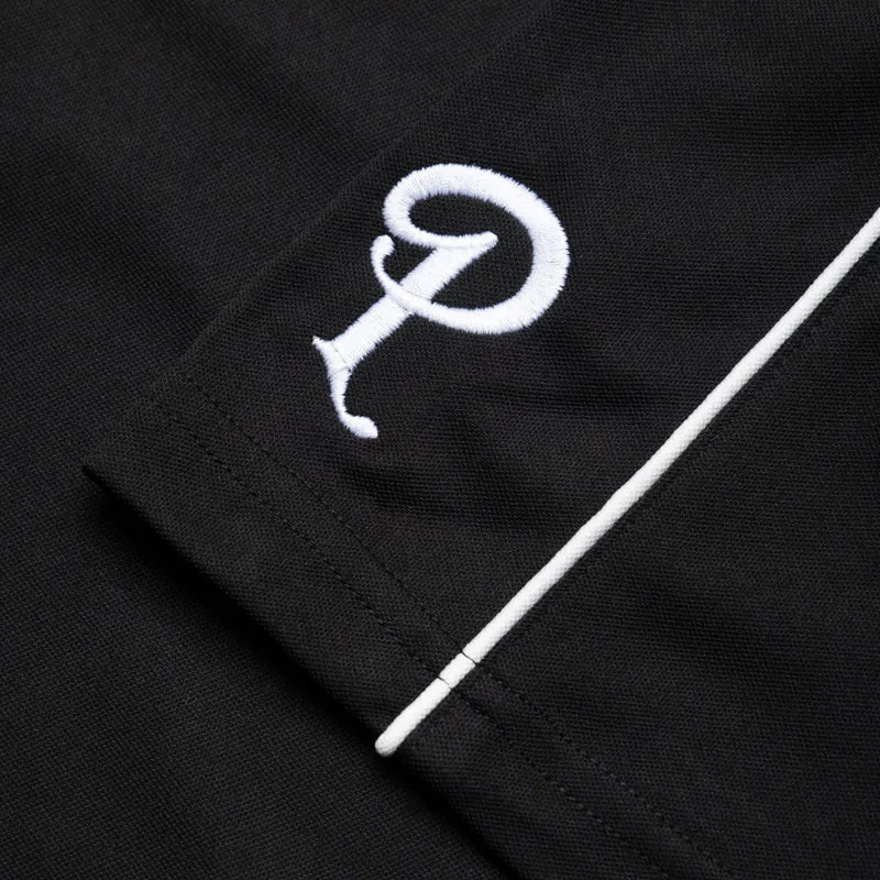 Malbon Golf Evergreen Blade Collar Polo - Black Designer Look Affordable Luxury