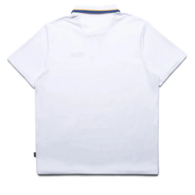 Eco Friendly Production quick dry Malbon Golf Grasse Pique Polo - White