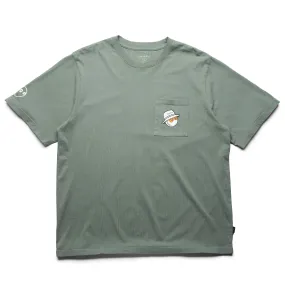 Malbon Golf Pocket Tee - Green Trendiness
