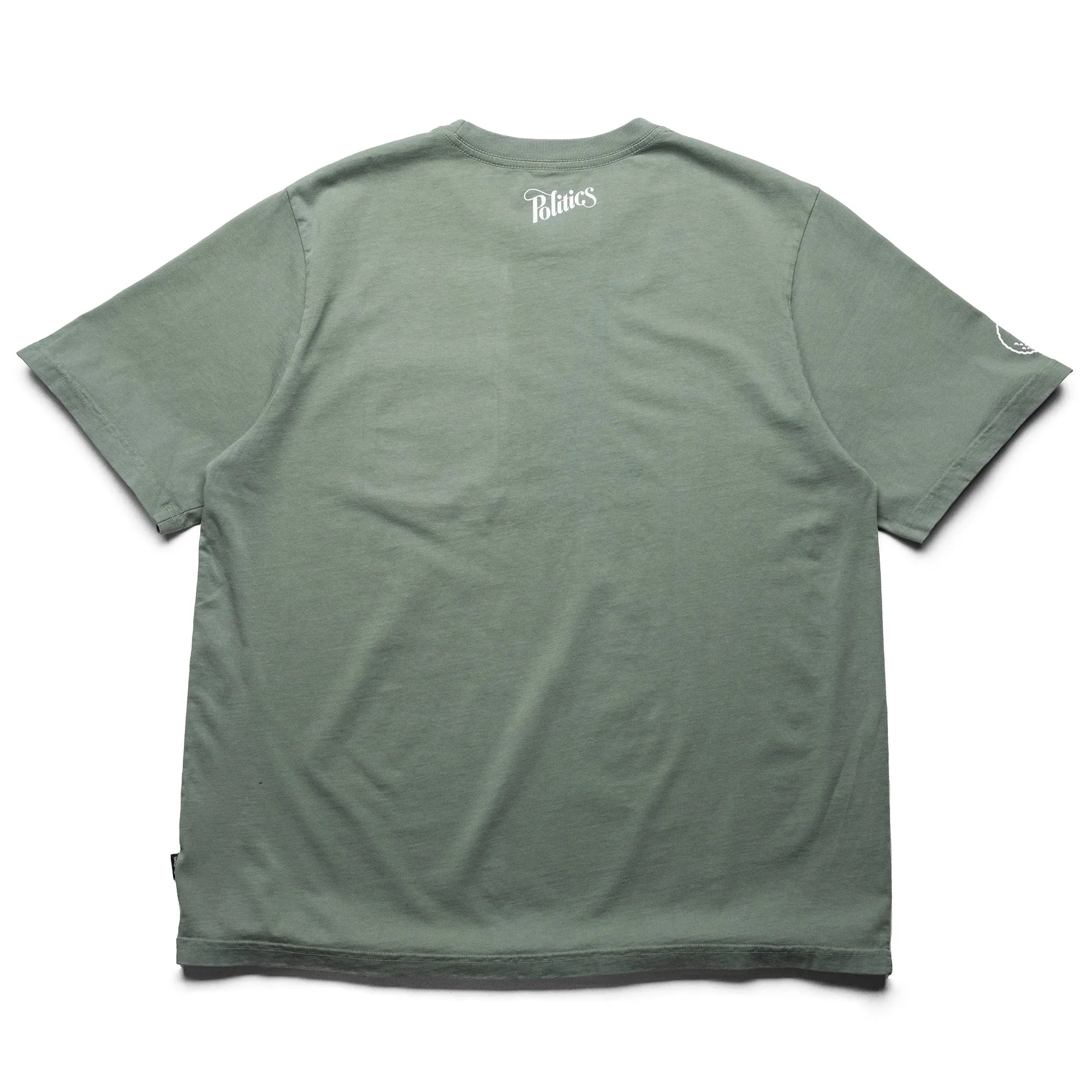 Quick Drying Three Thread Overlock Stitching Malbon Golf Pocket Tee - Green