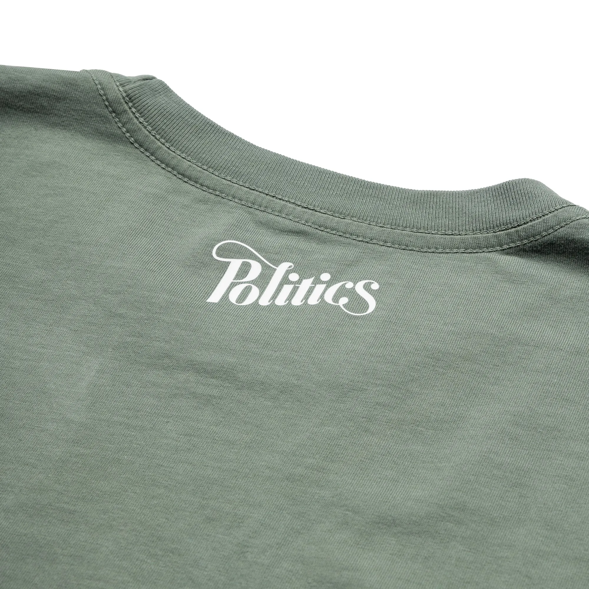 Malbon Golf Pocket Tee - Green wrap silhouette