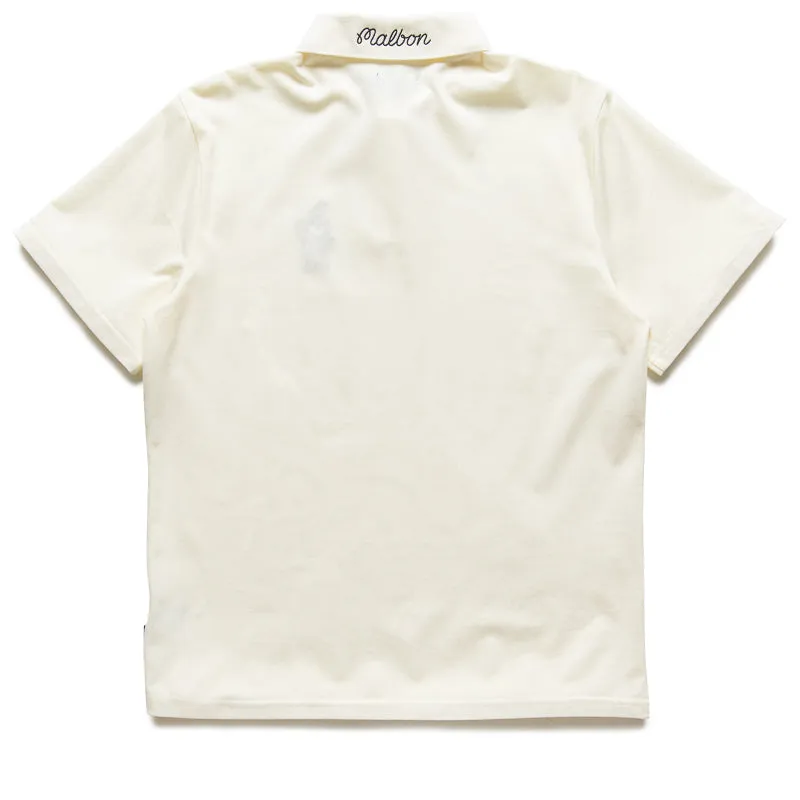 Eco Dye Technique All-Weather Ready Malbon Golf Tiger Buckets Polo - Natural