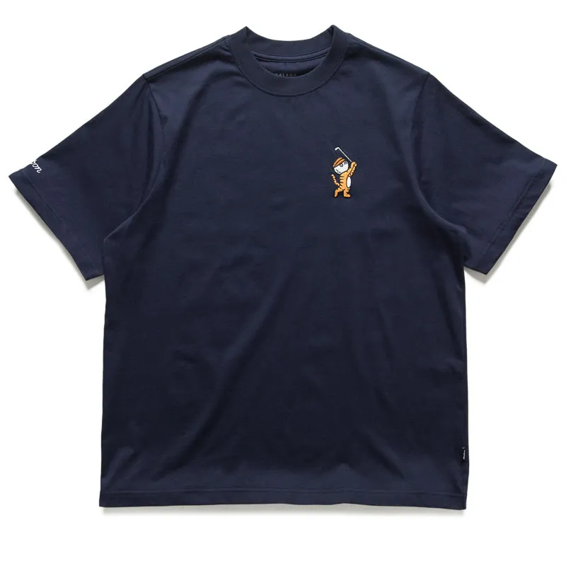 statement details Yoga wear Malbon Golf Tiger Buckets Tee - Navy