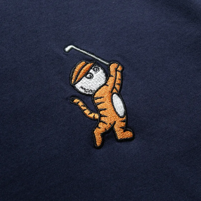 sequin Malbon Golf Tiger Buckets Tee - Navy