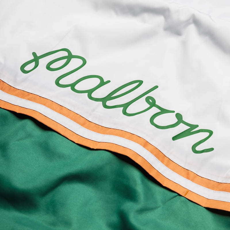 Malbon Golf Costanzo Windbreaker - White Compete