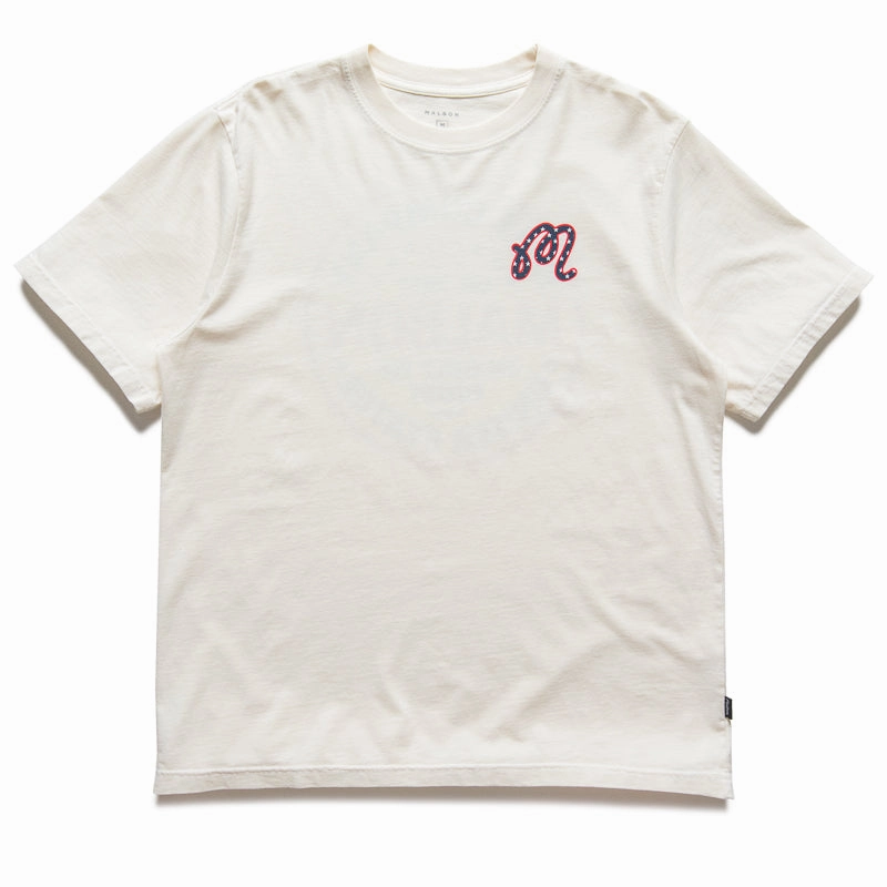 Versatility mountain climate Malbon Golf In Golf We Trust Tee - Natural