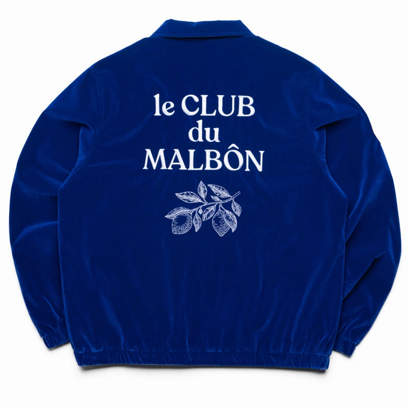 brand - new WaterResistant Shell Malbon Golf Monte Carlo Jacquard Jacket - Blue