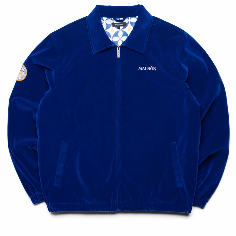 Malbon Golf Monte Carlo Jacquard Jacket - Blue Taped Zippers