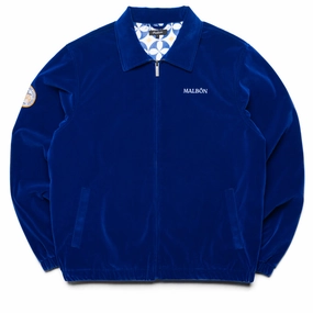Malbon Golf Monte Carlo Jacquard Jacket - Blue Unique Piece mountain scene