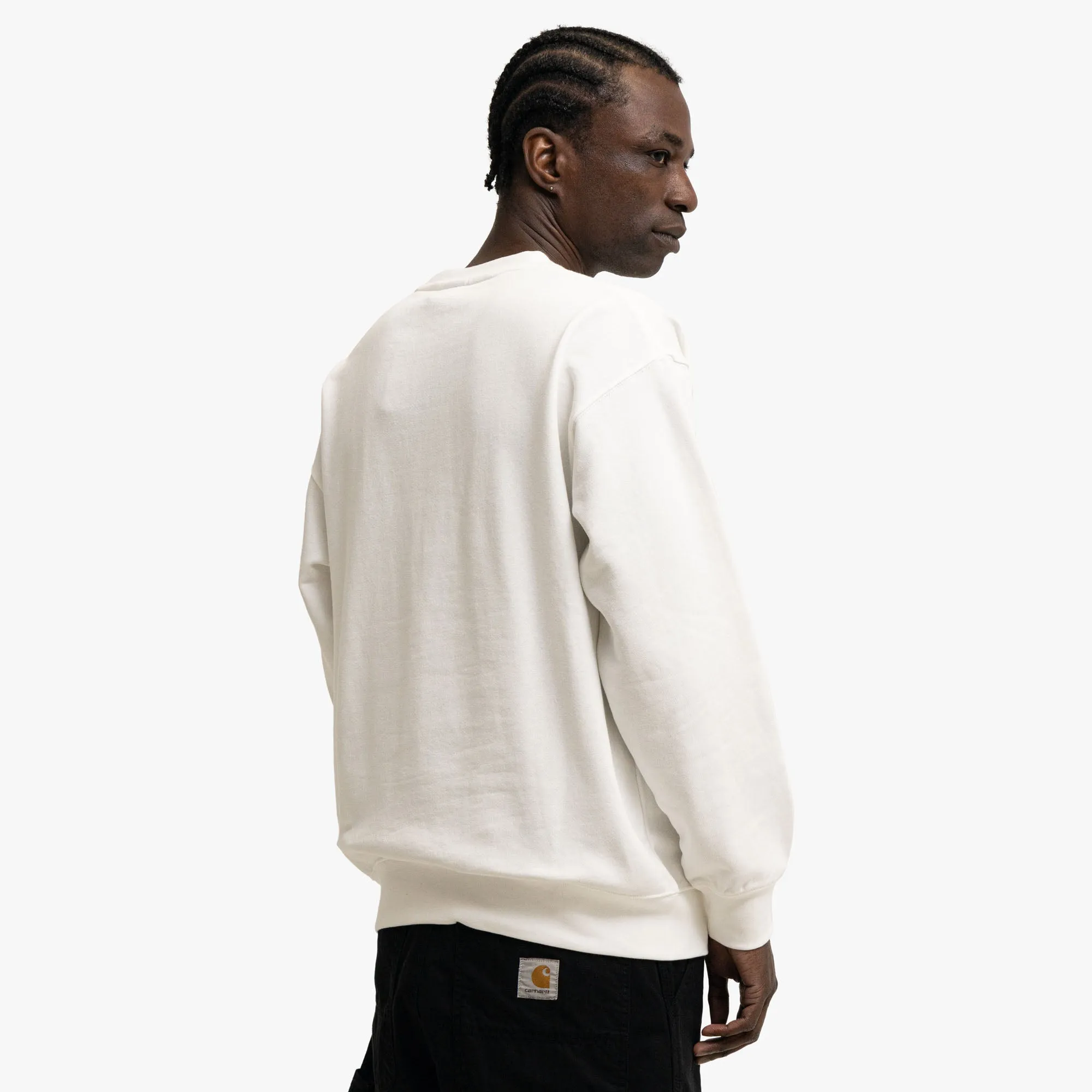 Corduroy Blend Manastash Collegiate Crewneck White