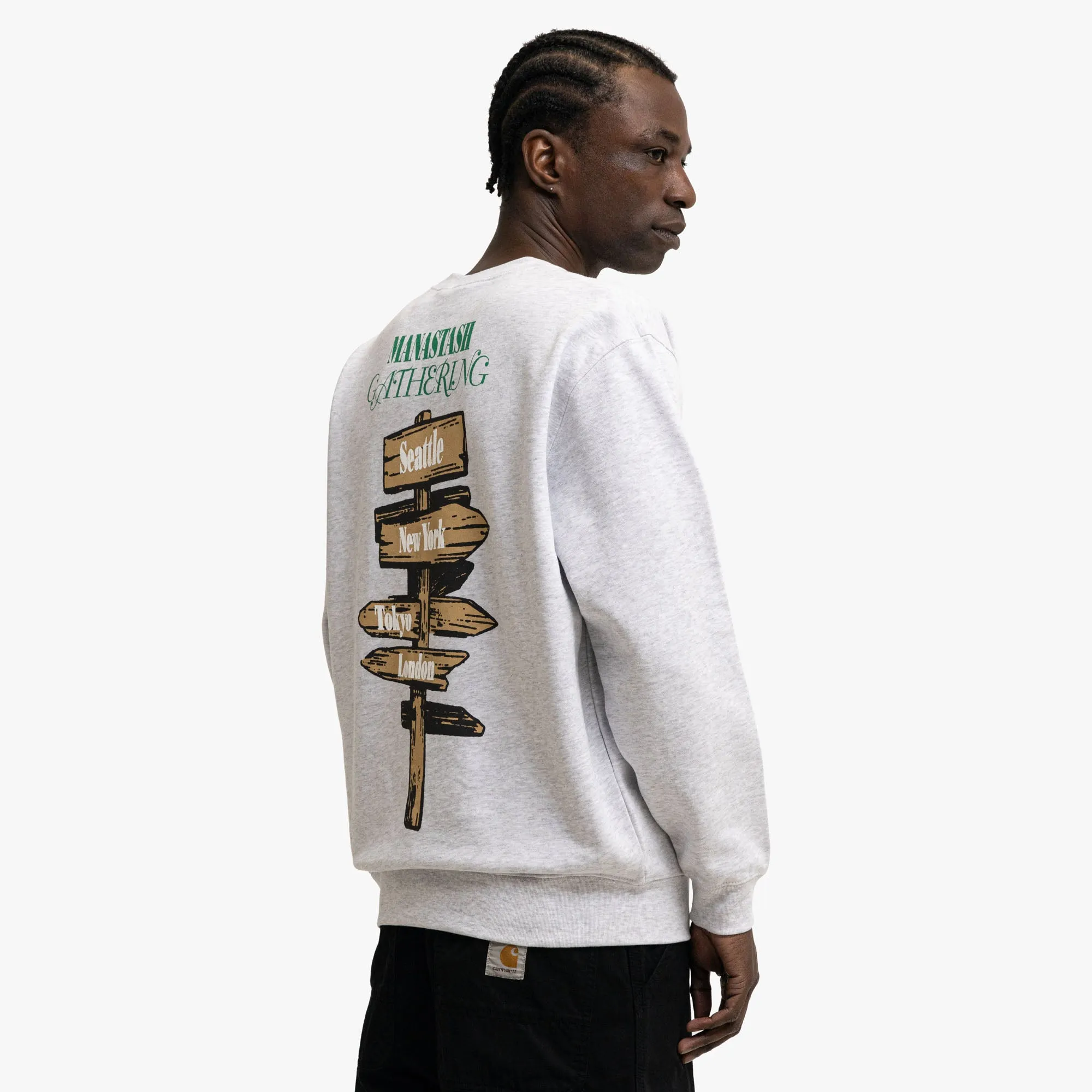 Manastash Sweat Campers Oatmeal Tall Fit Polyester Material