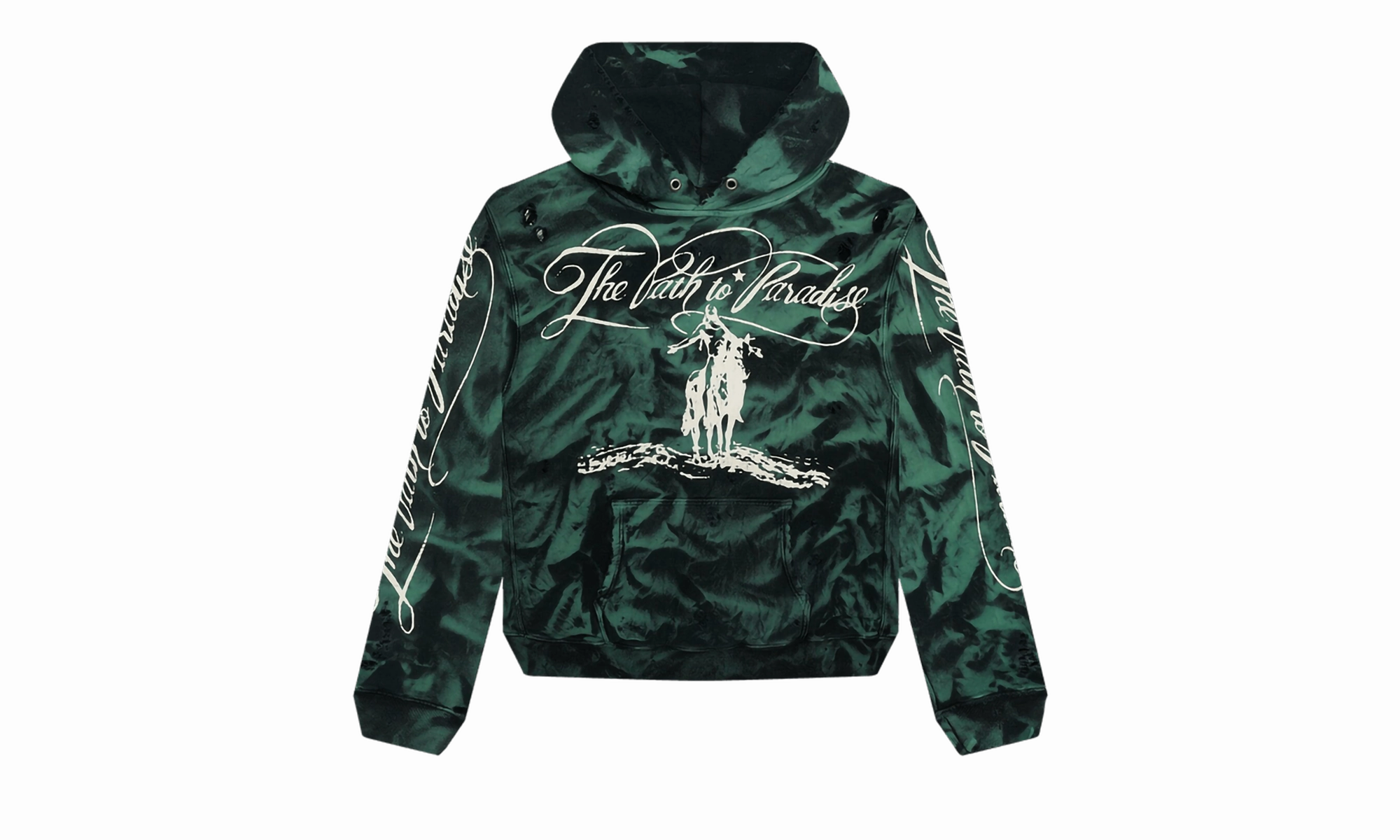 Marble Paradise Hoodie "Green"
