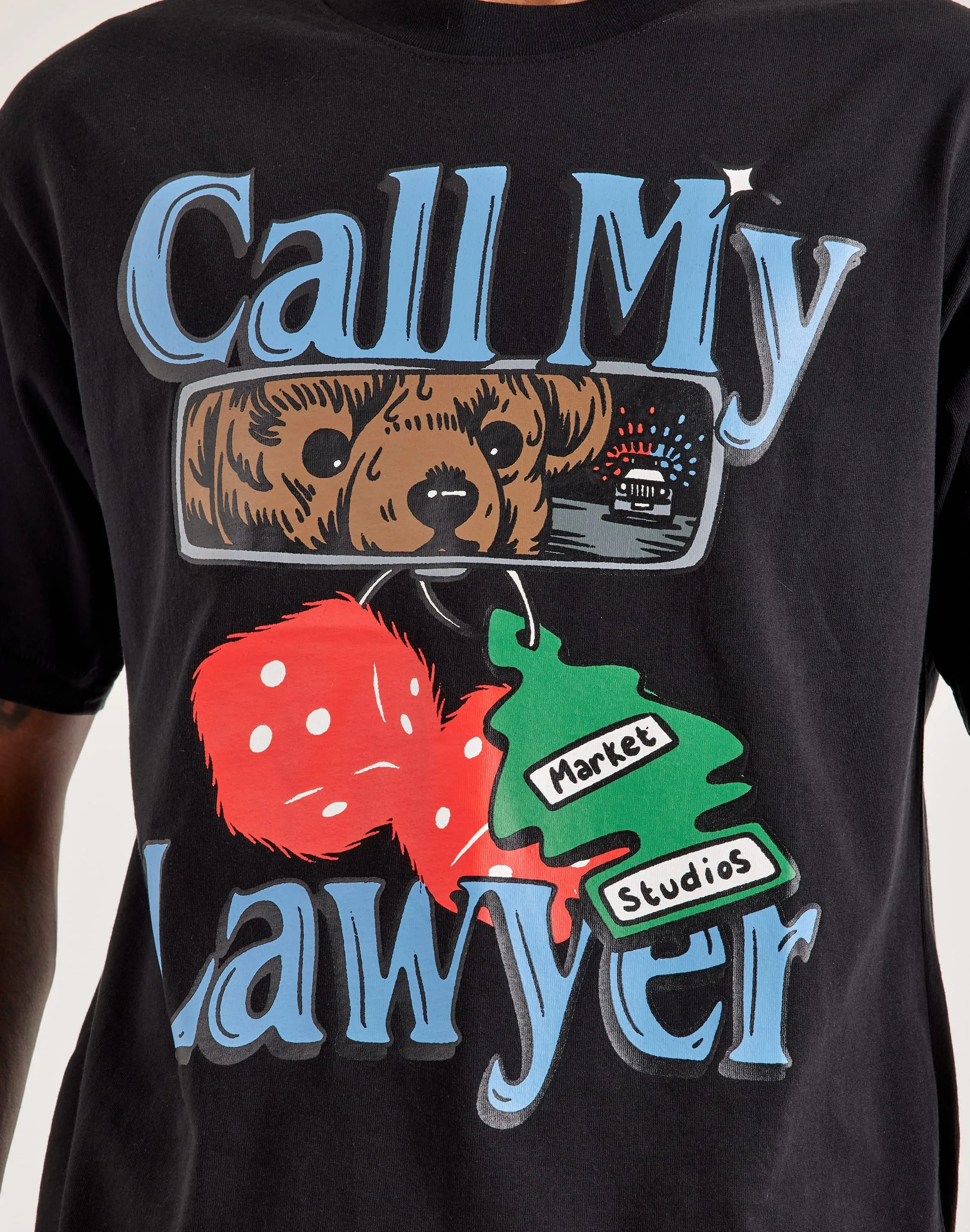 Market Call My Lawyer Chase Tee Airflow Mesh Panels AbrasionResistantFabric
