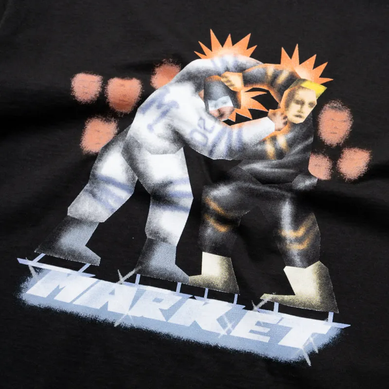 Market Gloves Down Tee - Black bike event