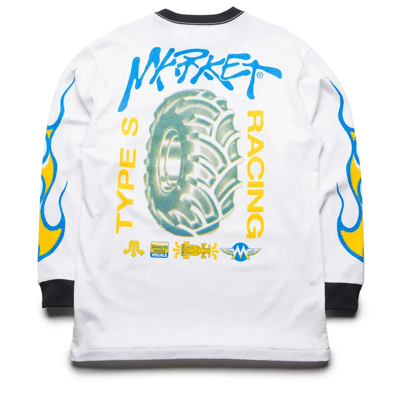 Market Loud Pipes L/S Tee - White summer season Sneakers