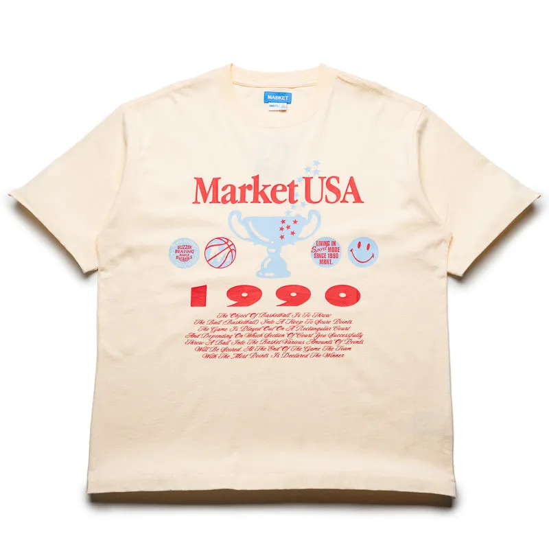 Picnic Market Smiley 1990 Tee - Butter Cream