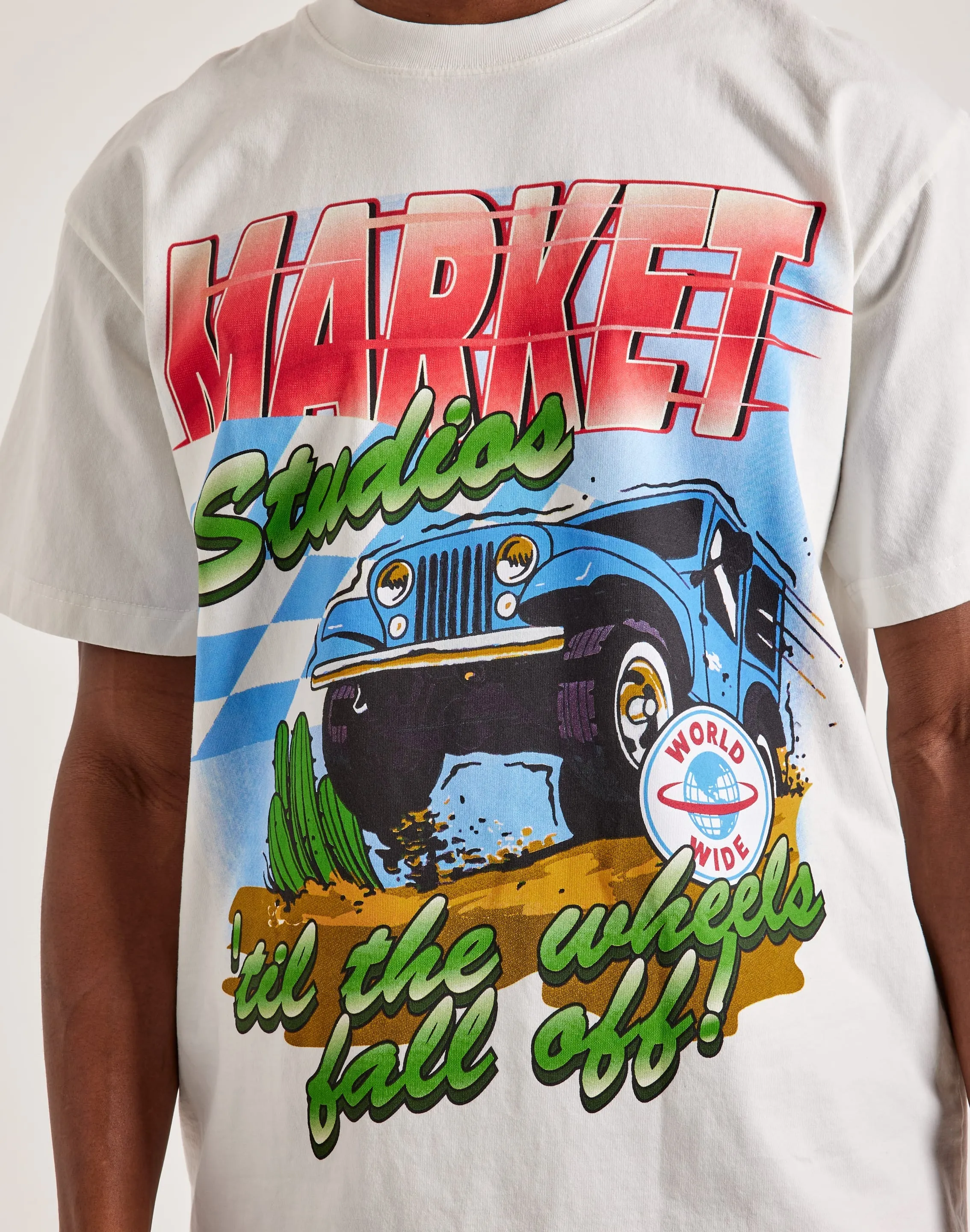Market Wheels Off Tee Wind Ease WrinkleResistantCloth