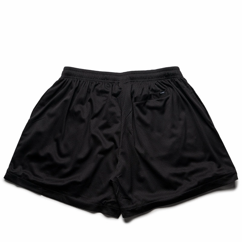 striped shorts Vegan Leather Market V12 Mesh Shorts - Pirate Black