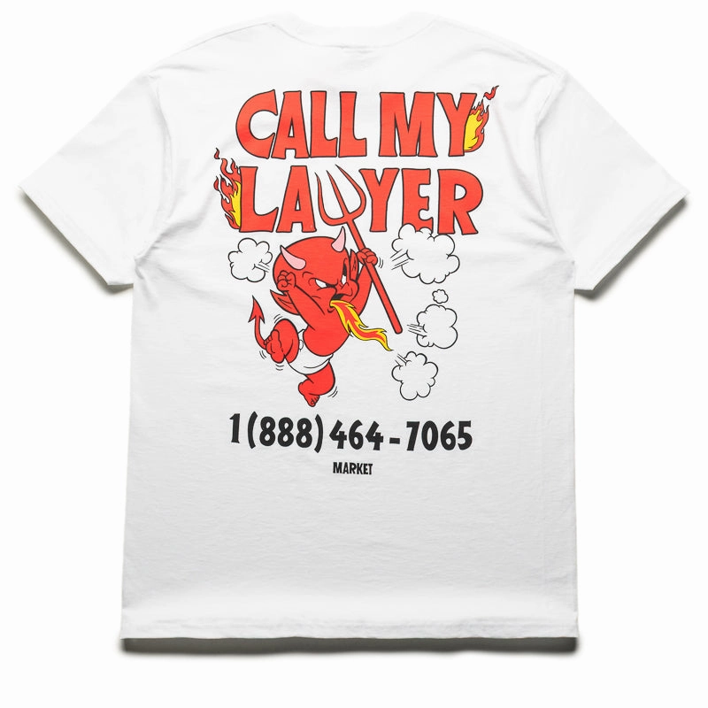 packable Market x Hot Stuff Call My Lawyer Tee - White