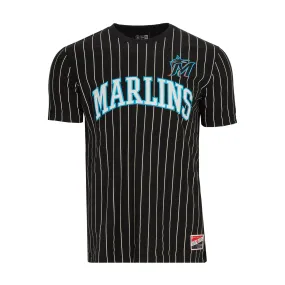 Marlins Chrome Pinstripe Tee - Mens Flight Fit AntiClingFabric