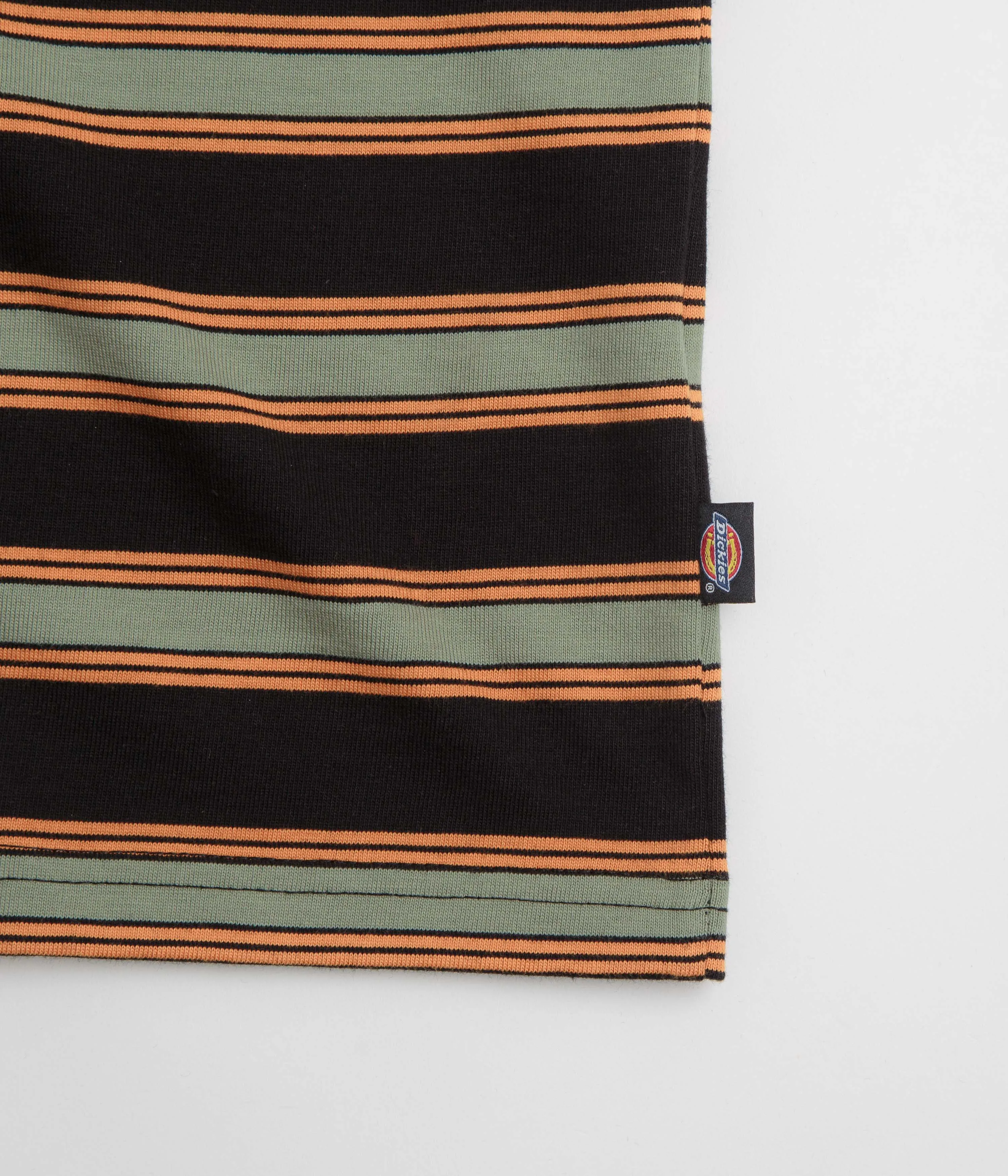 Dickies York Stripe T-Shirt - Black romper silhouette