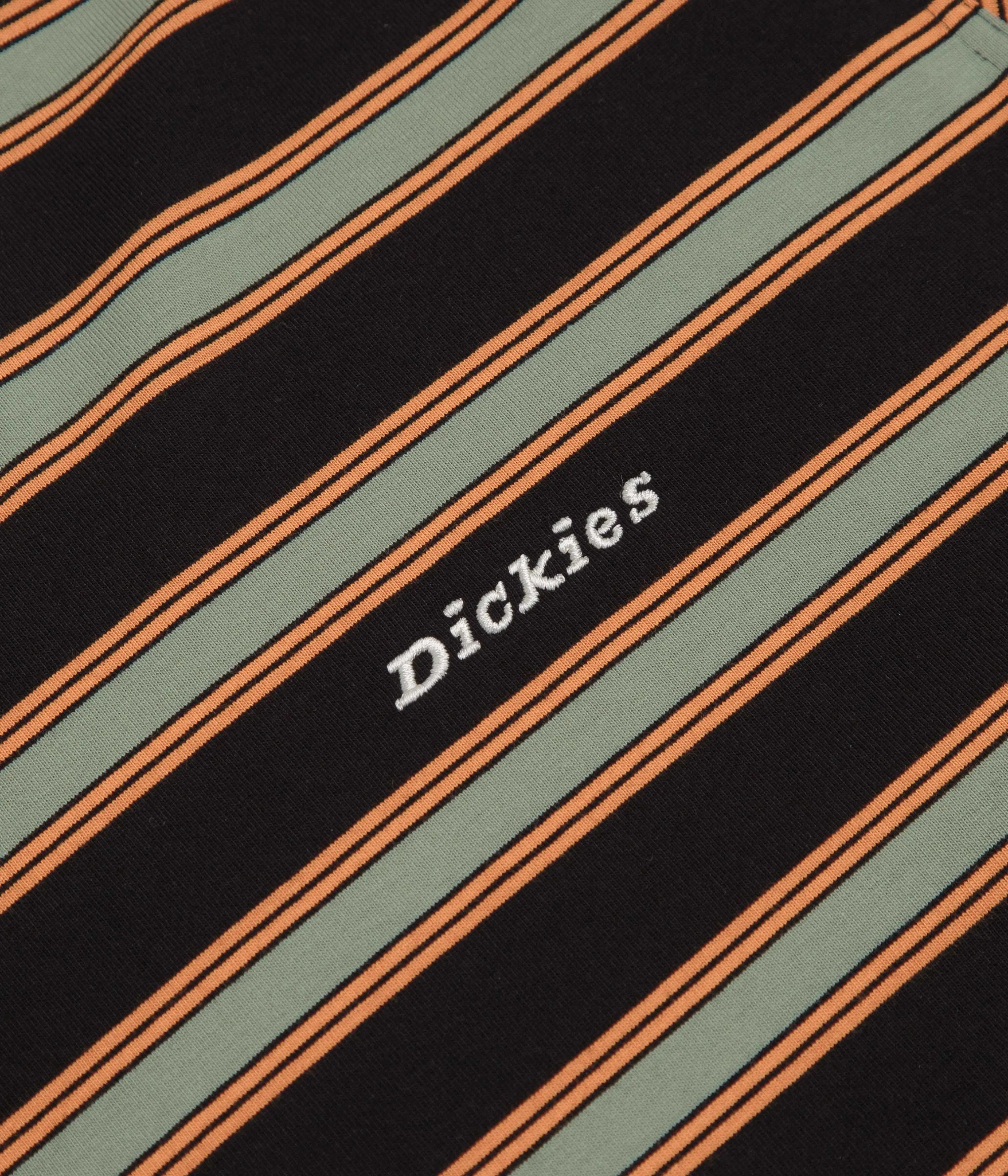 Dickies York Stripe T-Shirt - Black Chic