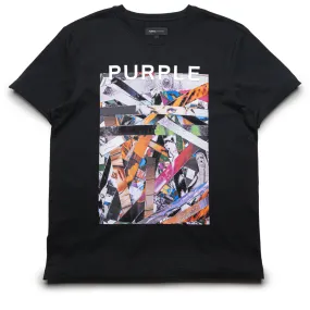 Purple Brand Clean Jersey Tee - Black sequin cultural venue event