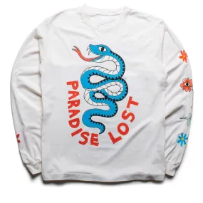 Minimalist Design Alchemist Snake Tour L/S Tee - White Alyssum