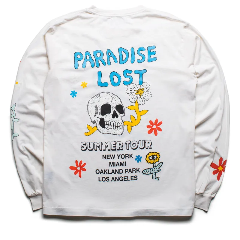 Alchemist Snake Tour L/S Tee - White Alyssum sleep shorts silhouette