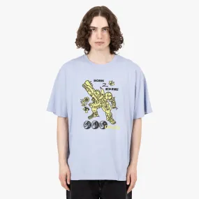 denim shorts silhouette Brain Dead Born 2 Die T-shirt / Periwinkle