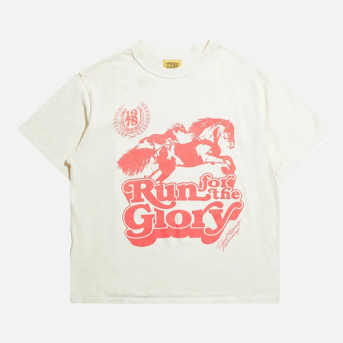 Quiet Core RUN FOR GLORY TEE - ANTIQUE WHITE