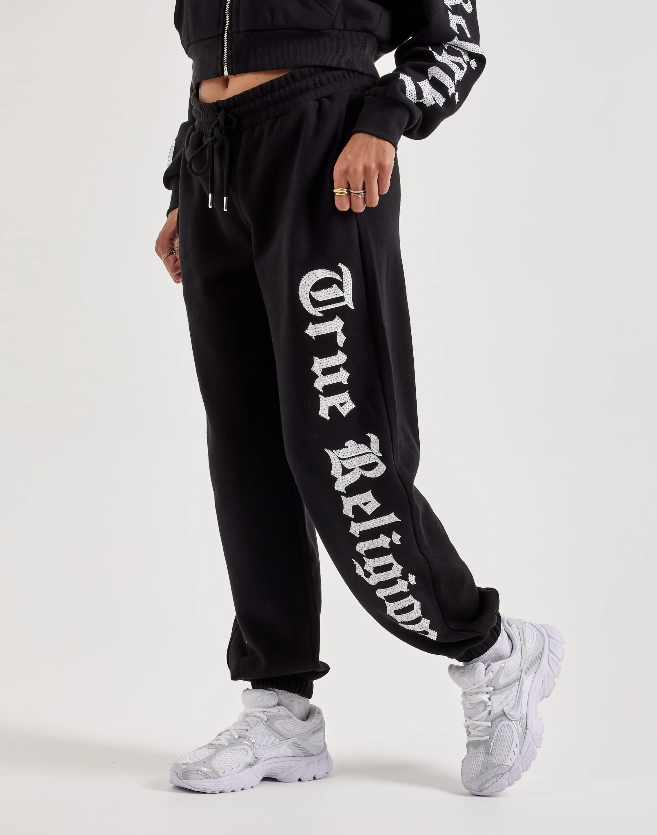 Tale Core Easy Wash True Religion Crystal Fleece Joggers