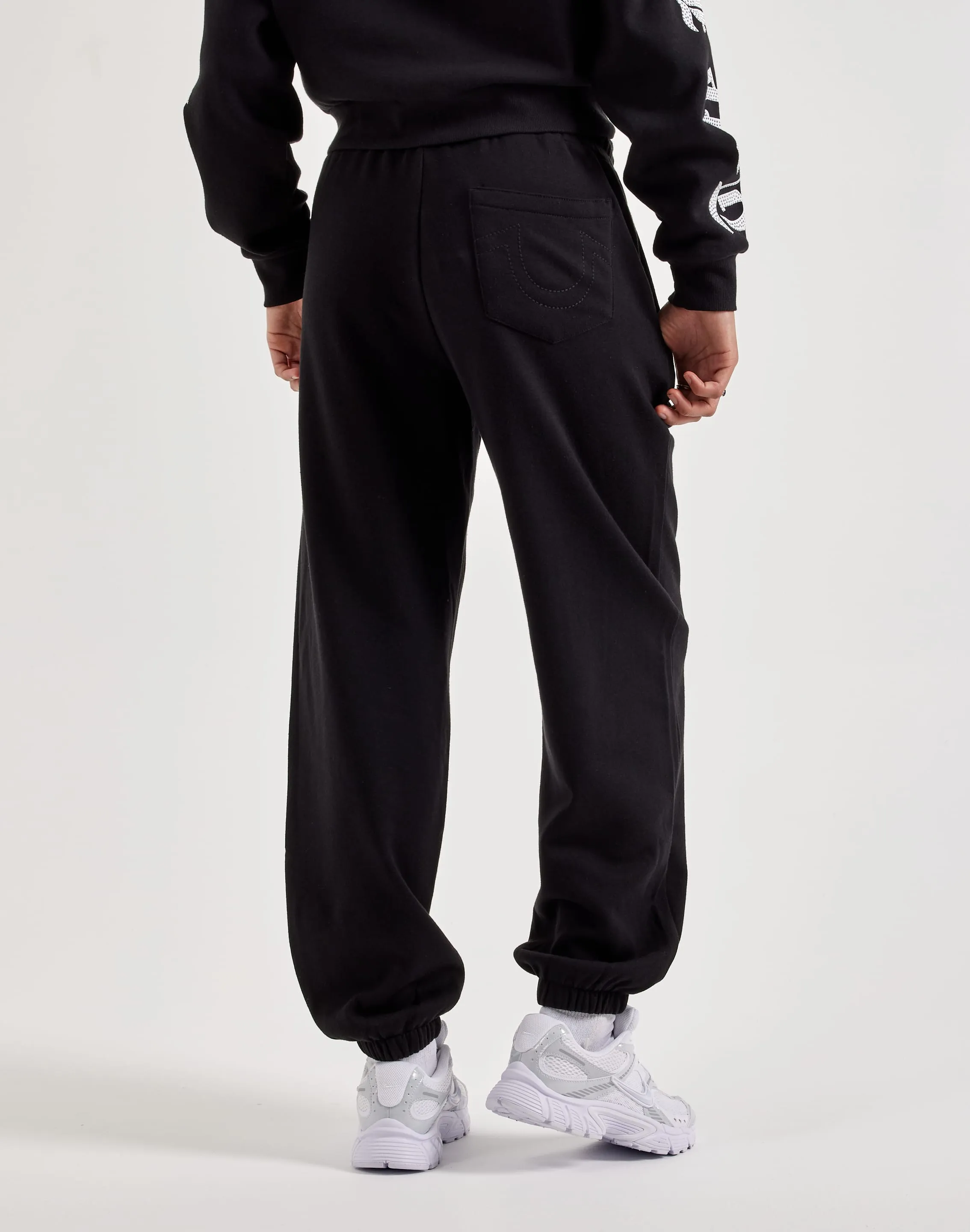 True Religion Crystal Fleece Joggers Compression Fit