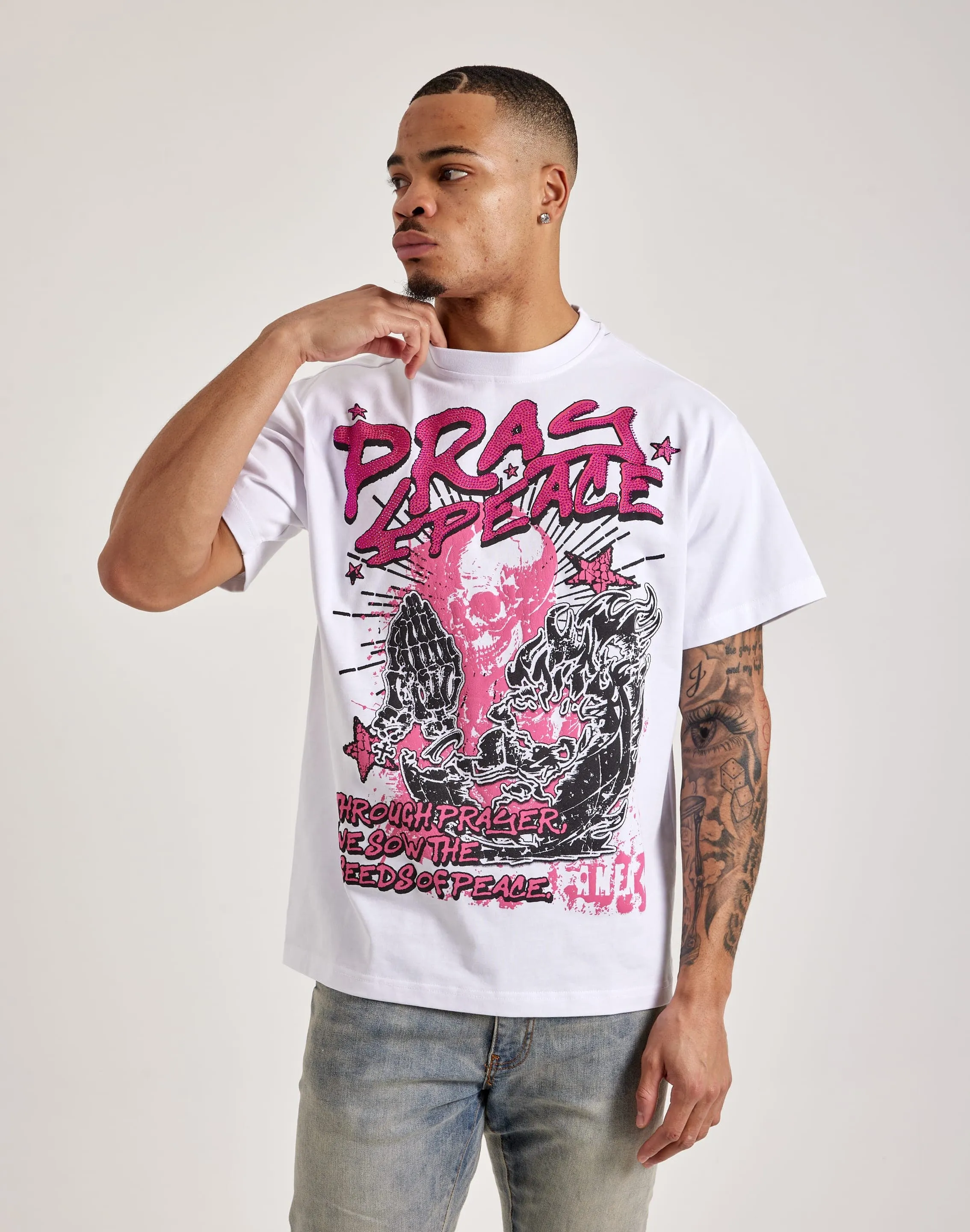 Heads or Tails Pray 4 Peace Tee Suburb Ease