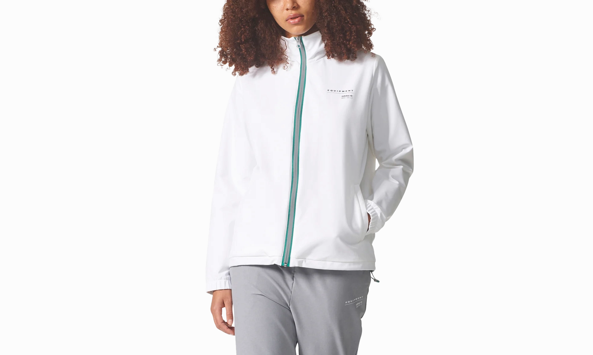 Originals EQT Woven Track Jacket "White" TactileStitching Soul Ease