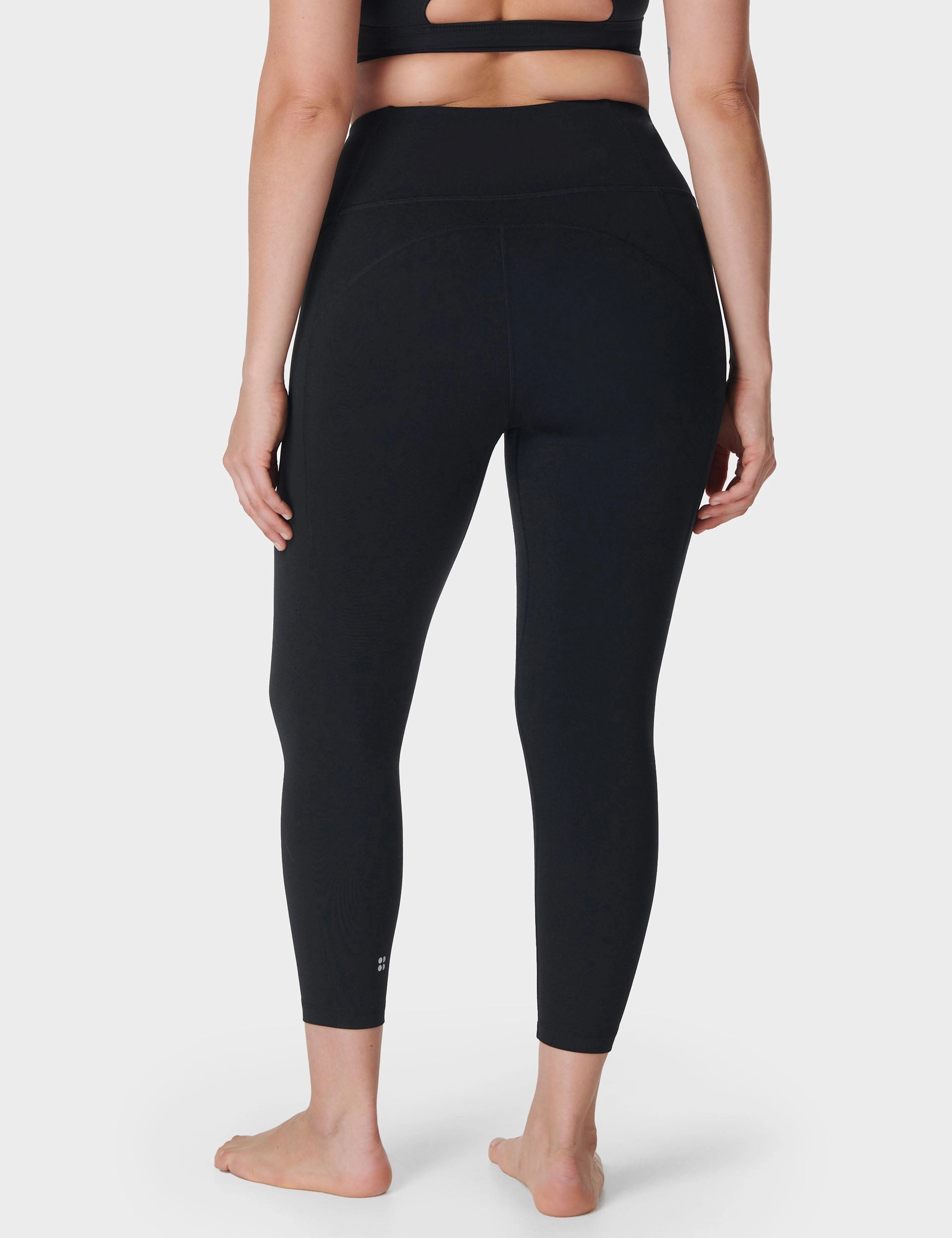 Flexible Wear Morning Stretch Super Soft 7/8 Yoga Leggings - Black