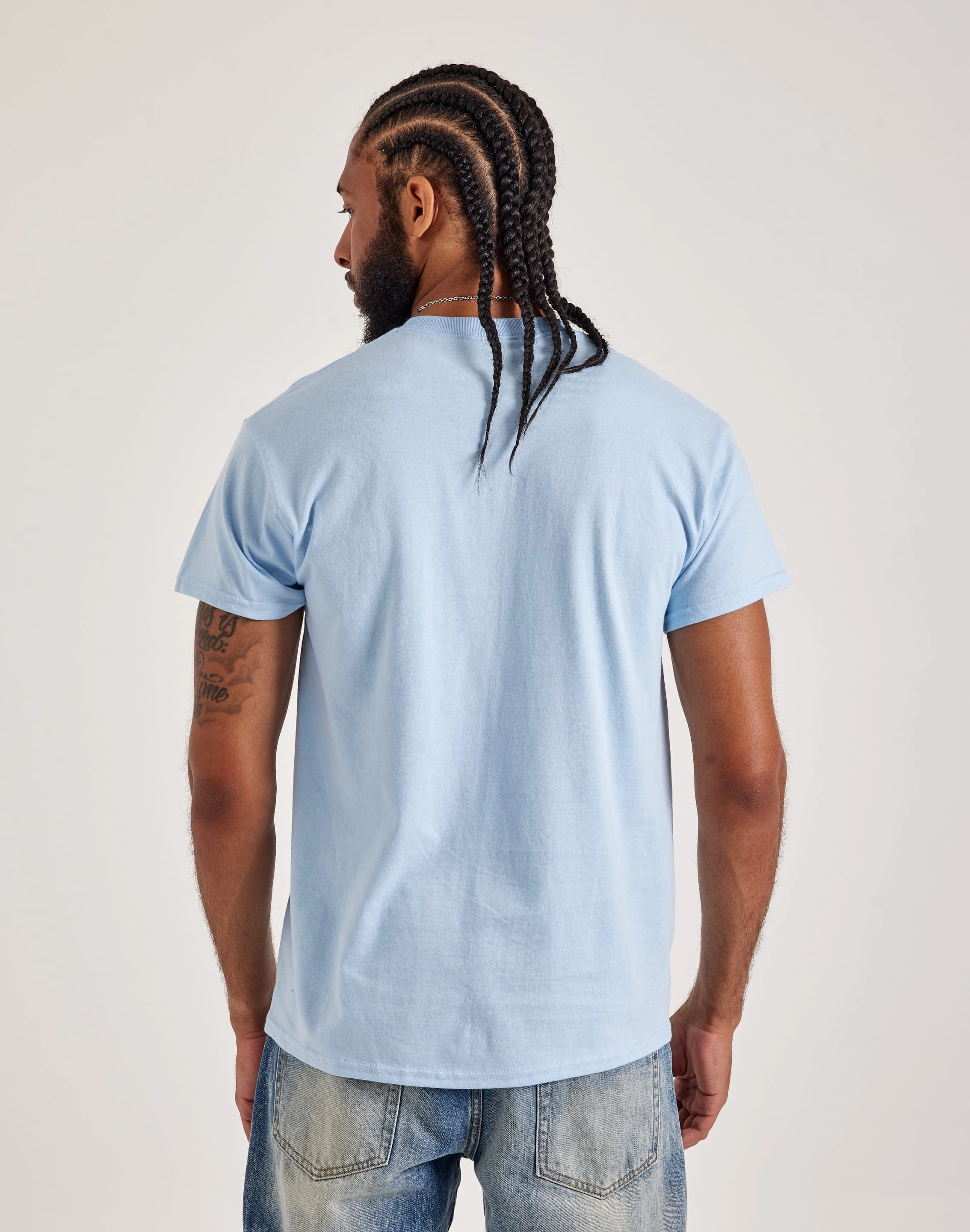 KnotFree Tailoring Breathable mesh Merch Traffic Aaliyah White Bandana Tee