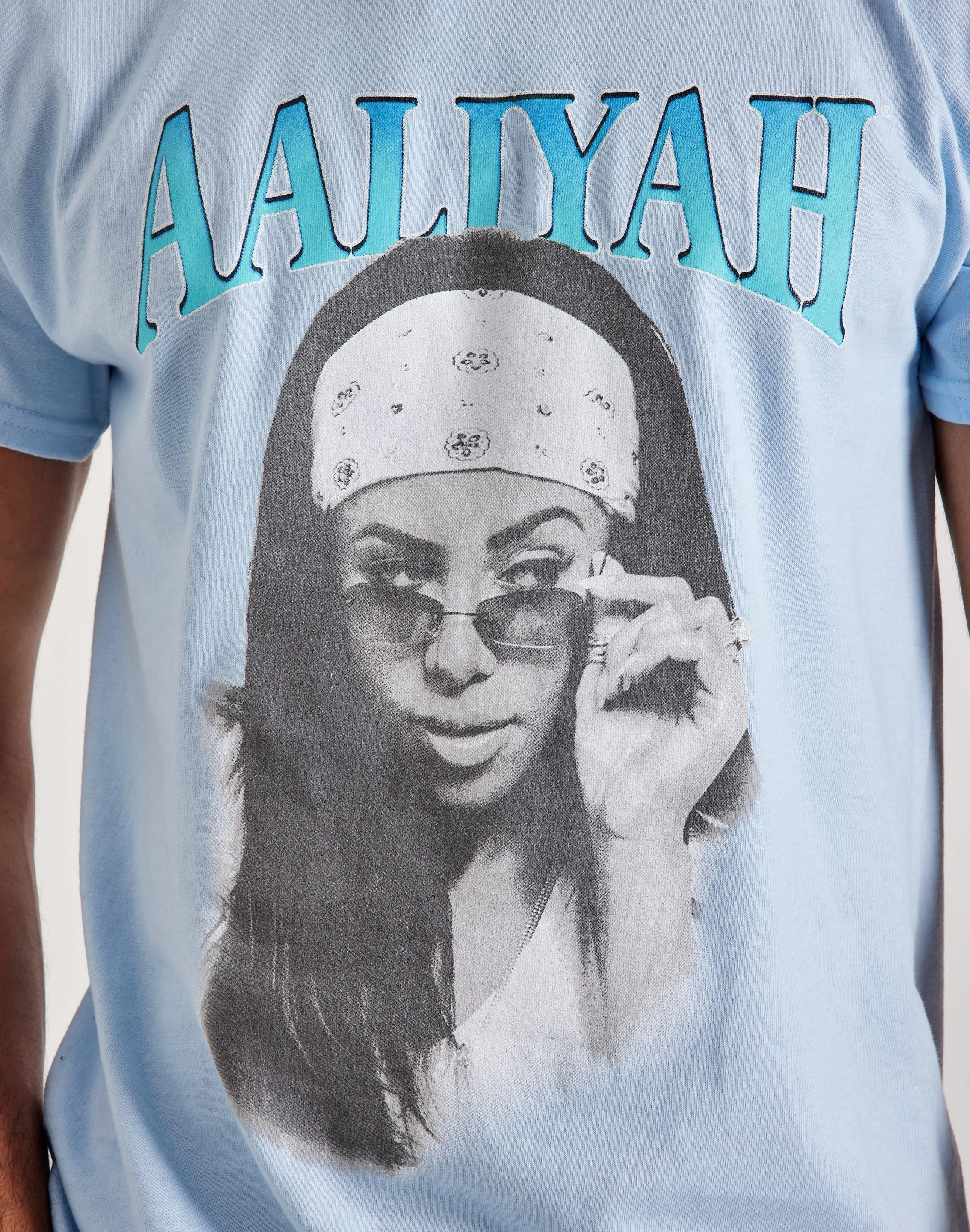 Merch Traffic Aaliyah White Bandana Tee OdorControlClothing TensionAdjustedWaistband